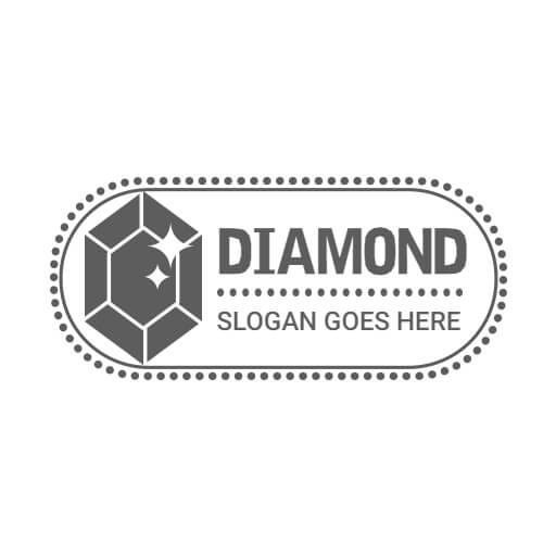 Cool diamond emblem logo