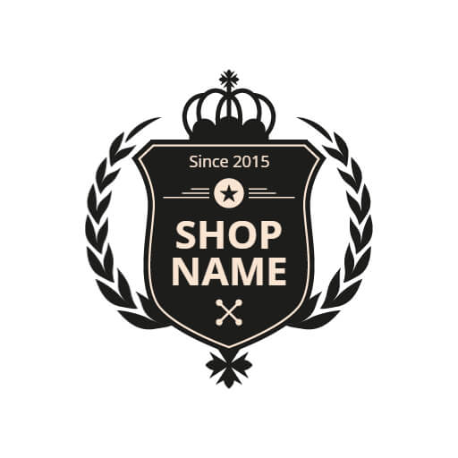 Cool shop emblem logo