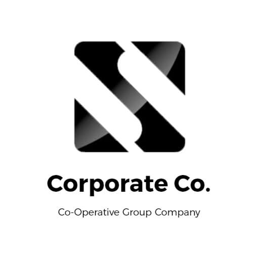 Cool corporate monogram logo