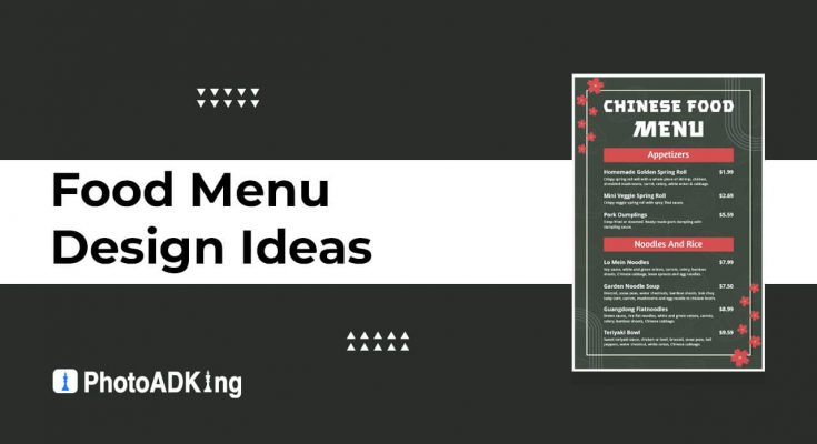 food menu design ideas