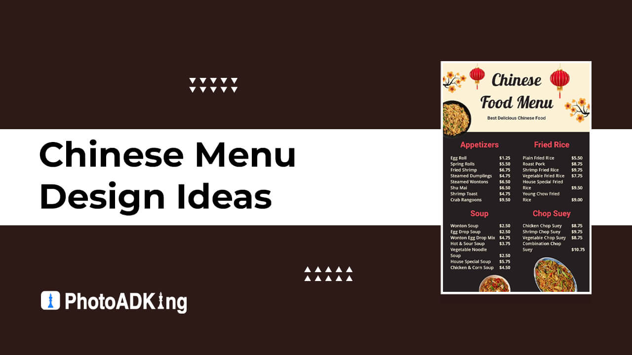 chinese restaurant menu