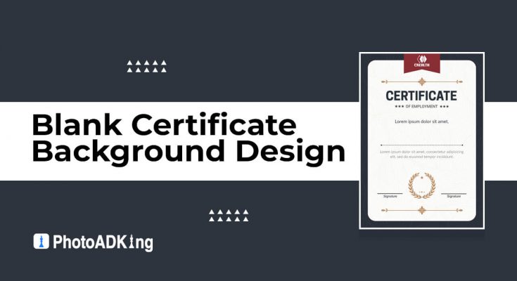Blank Certificate Background Designs