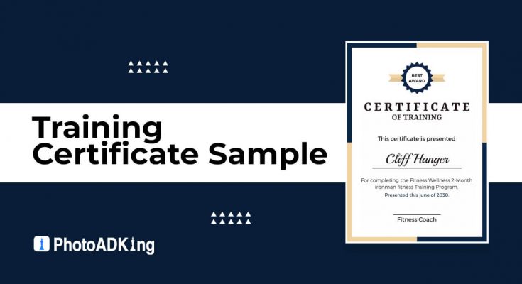 training certificate sample
