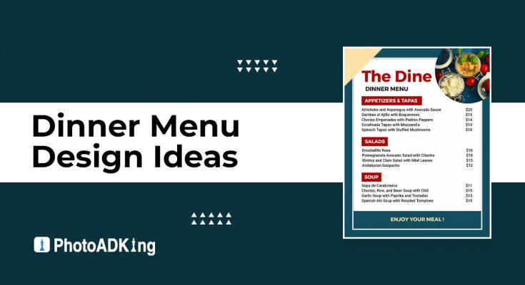 Dinner Menu Design Ideas