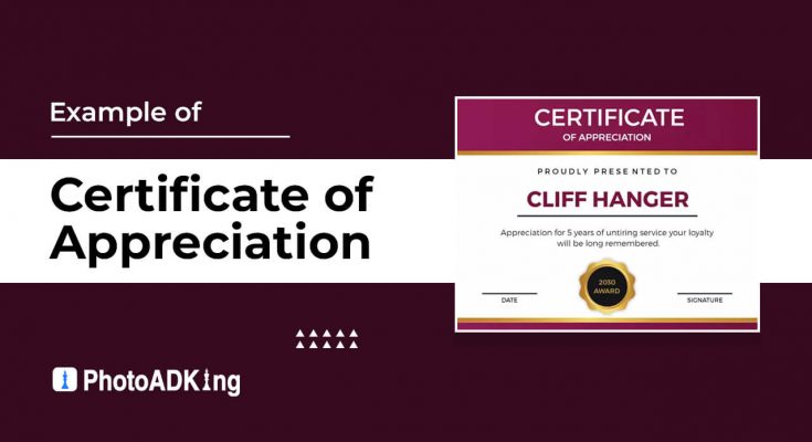 Example of certification feature image