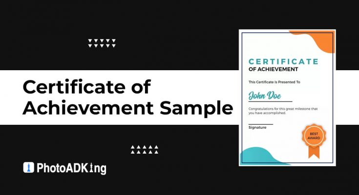 feature image of Certification of Achievement Sample