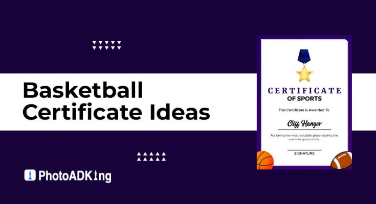 Basketball Certificate Ideas
