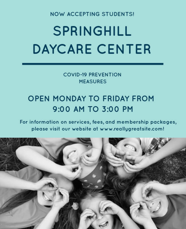 Daycare Flyer Example