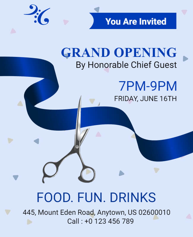 Grand Opening Flyer Example