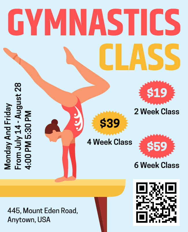 Gymnastics Flyer Example