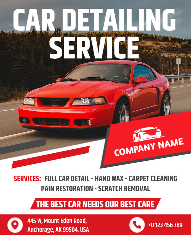 Car Detailing Flyer Example