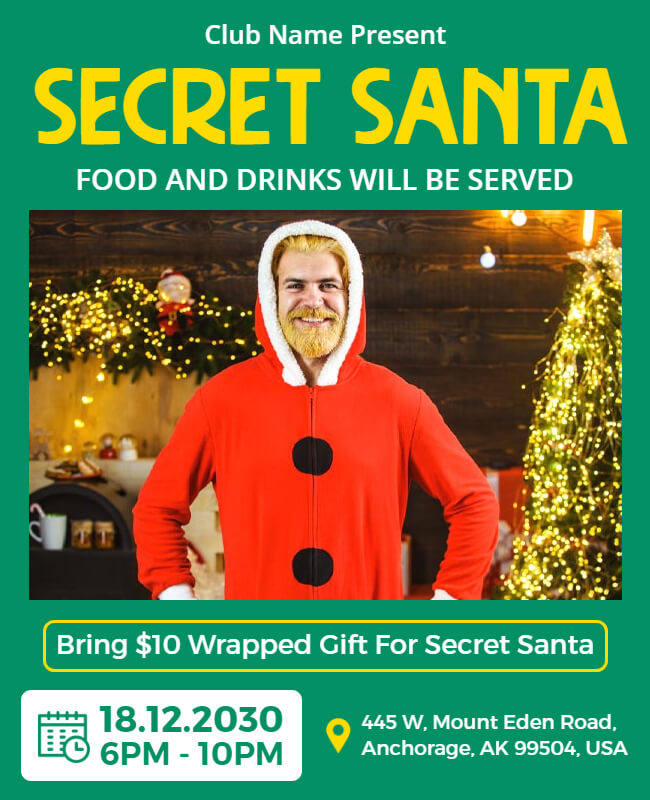 Secret Santa Flyer Example