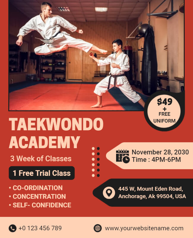 Taekwondo Flyer Example