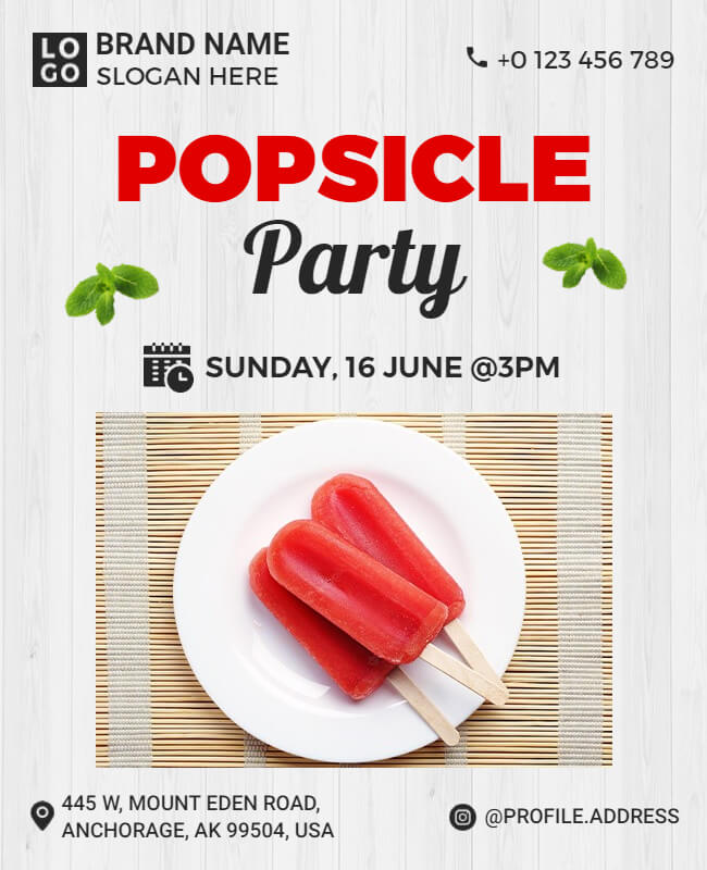 Popsicle Flyer Example