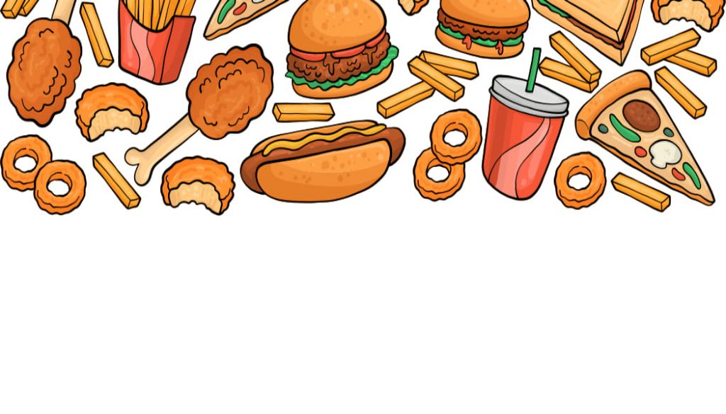 Food Cartoon Background