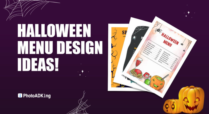 Halloween menu design ideas