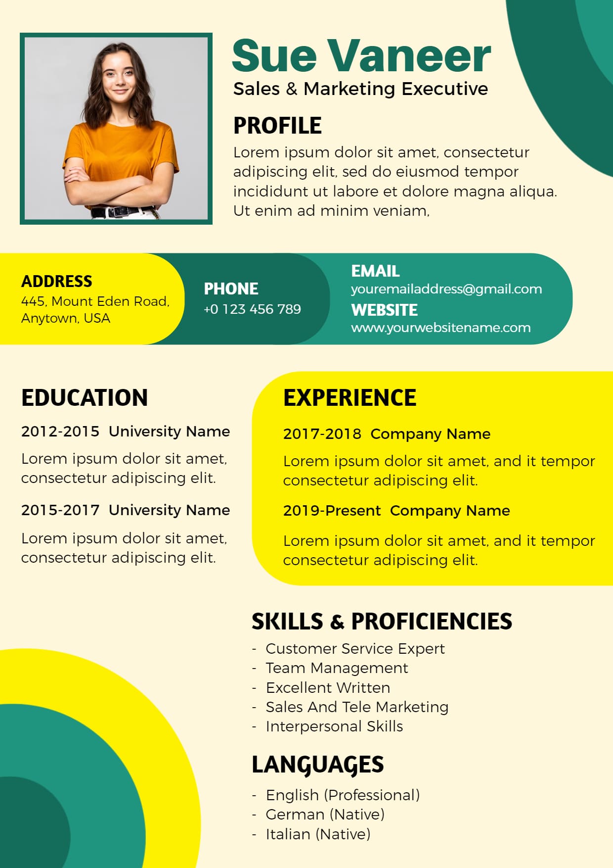 Marketing Executive Resume India