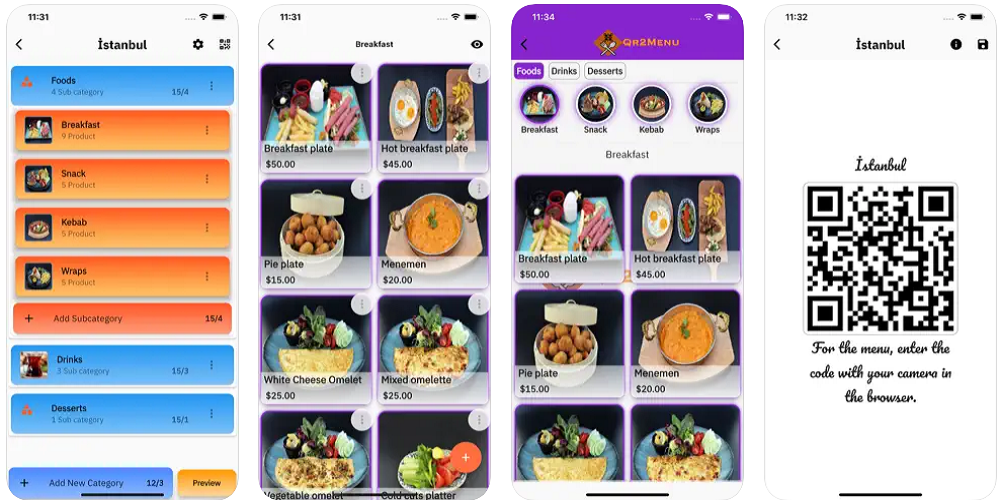 Qr2Menu-App-for-iOS