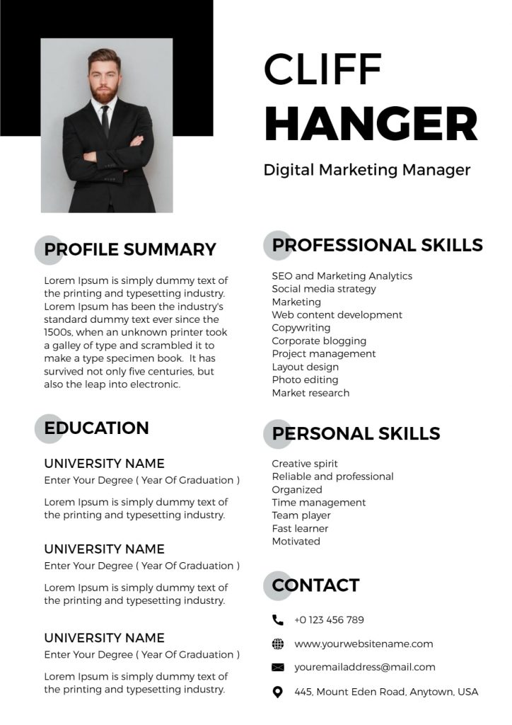 Skill-based-Fresher-Resume