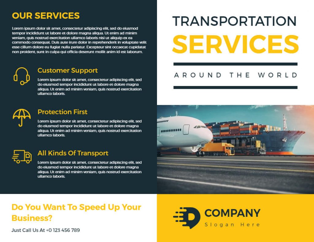 transportation services brochure