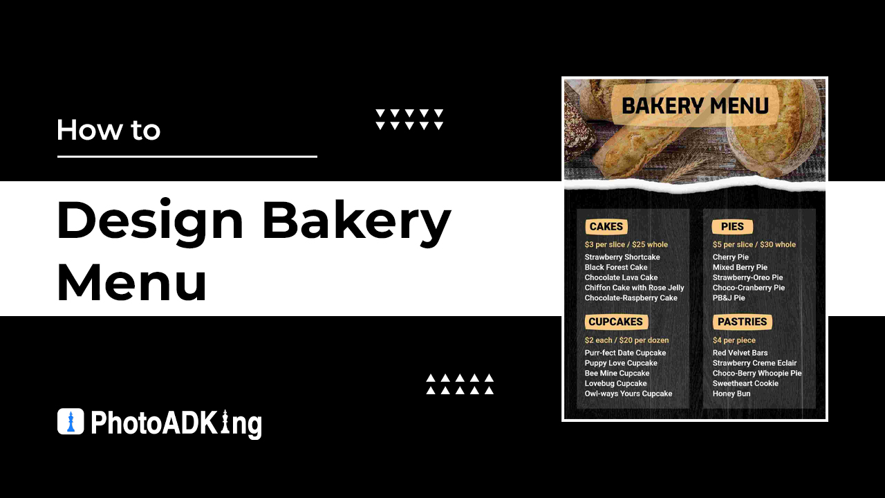 Design bakery menu design by Komail98 | Fiverr