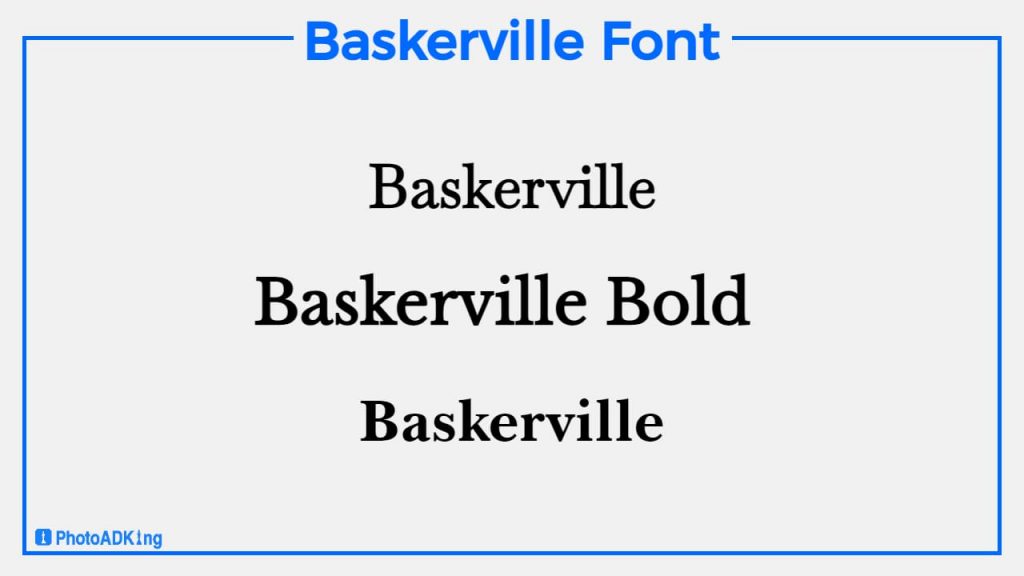 baskerville font style