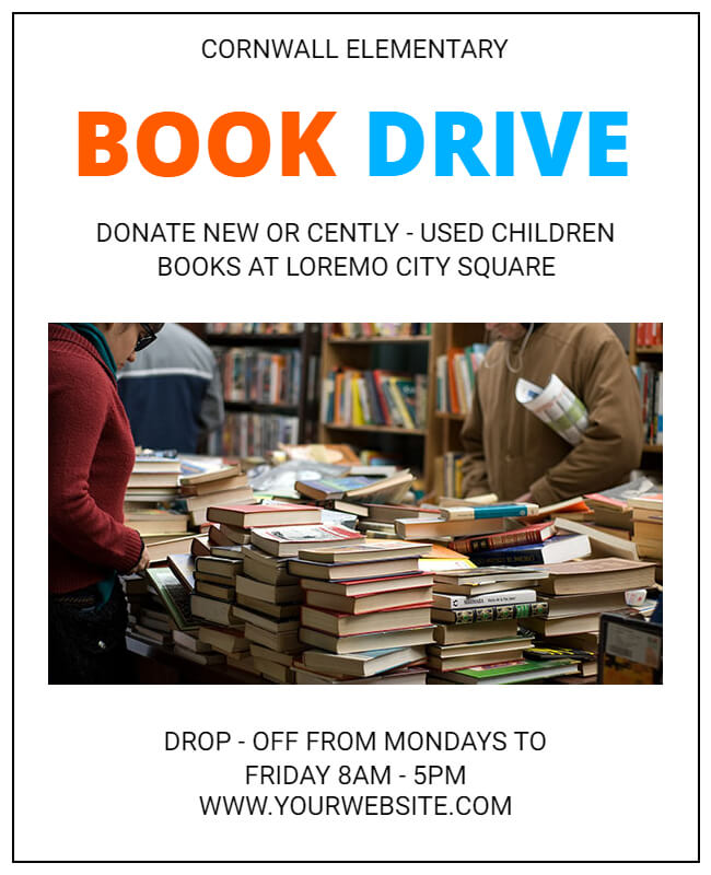 Book Drive Poster