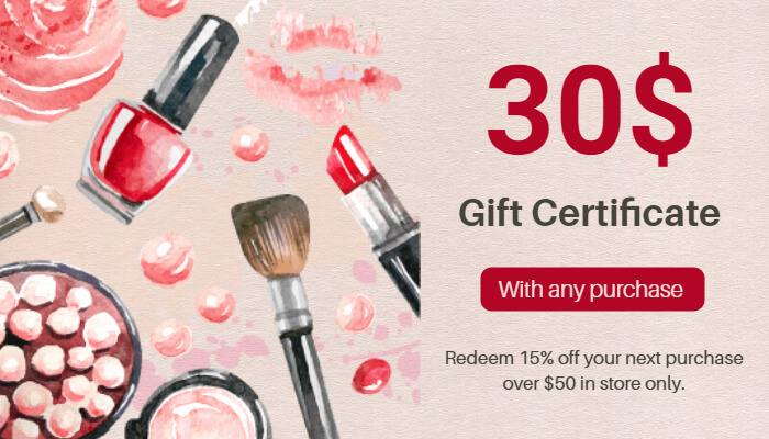 Beauty Products Gift Certificate