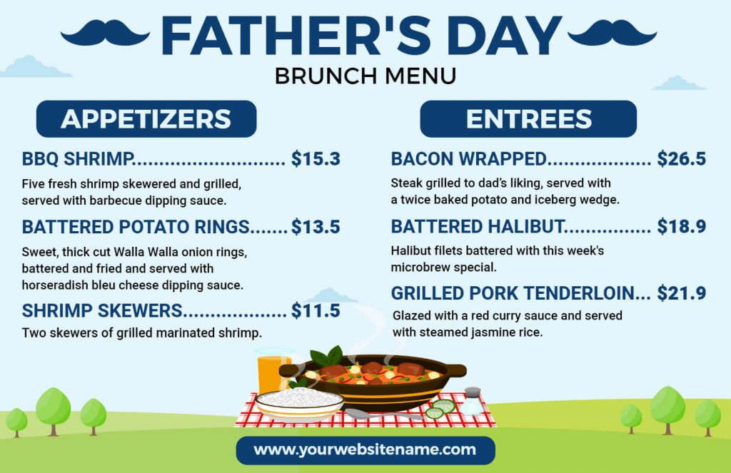 Father’s Day Brunch Menu
