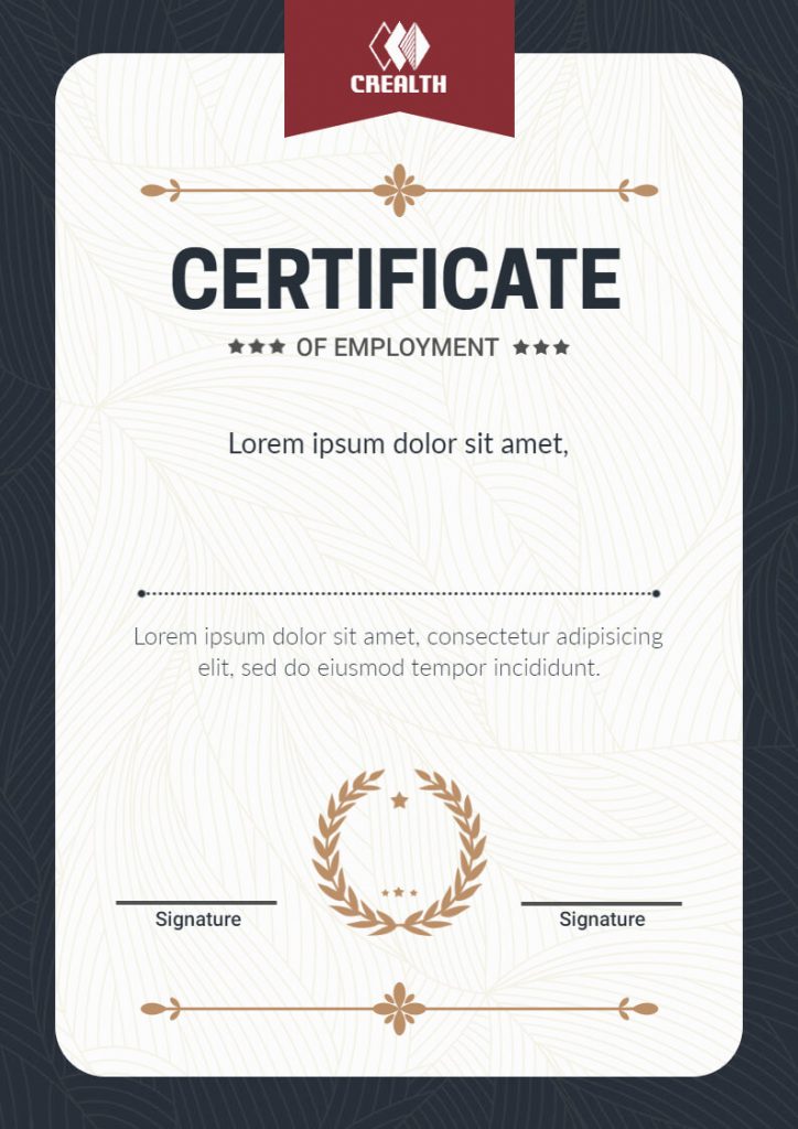 Creative Certificate Background Design