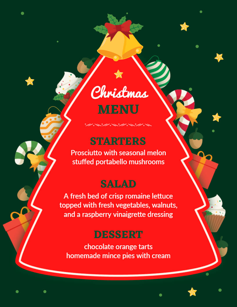 Christmas Menu Design Ideas and Examples