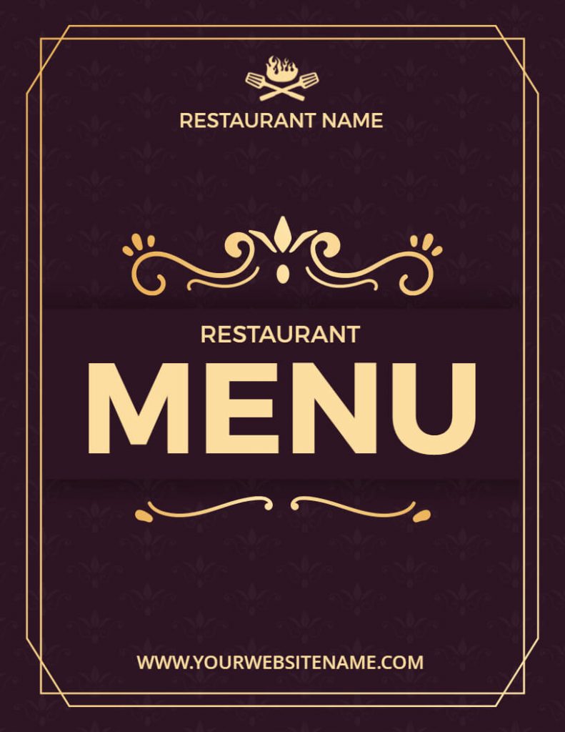 Bold and Eclectic Restaurant Menu