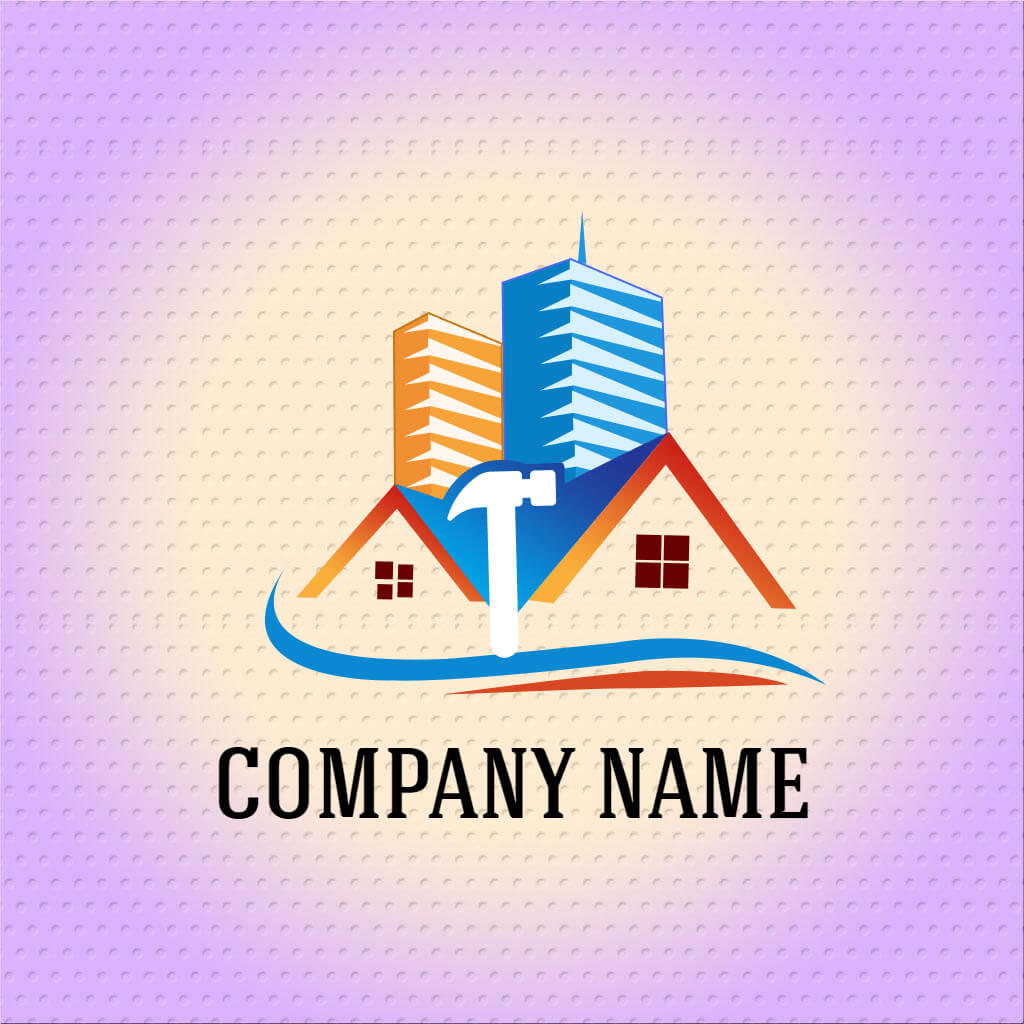 Use Gradient real estate Logo Idea