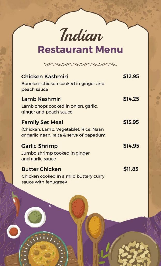 Types of Restaurant Menus PhotoADKing