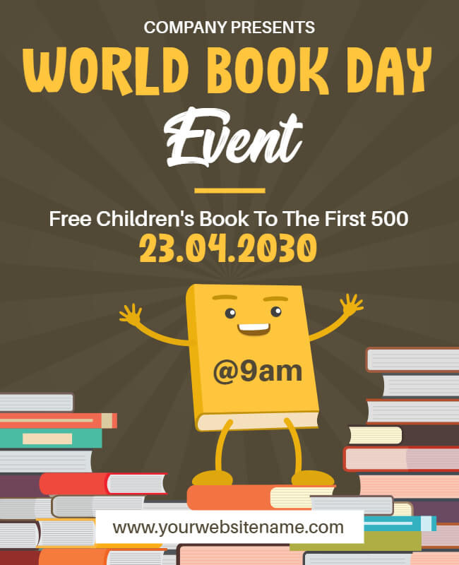 World Book Day Poster Ideas for Book Stores
