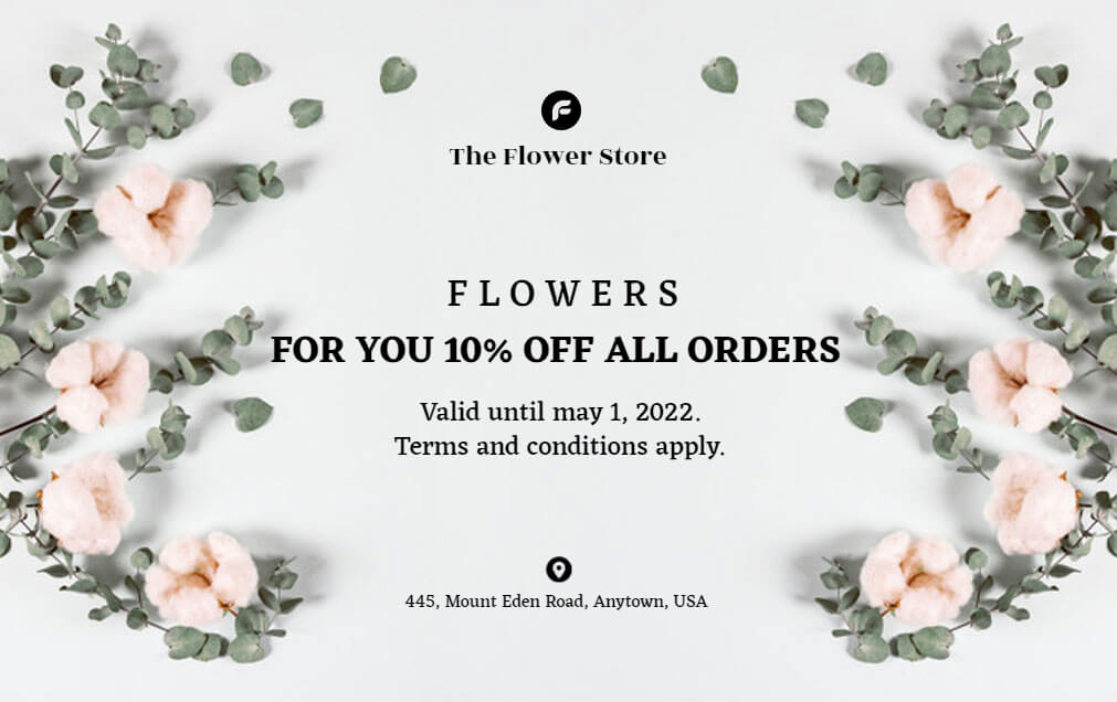 Flower Store Gift Card