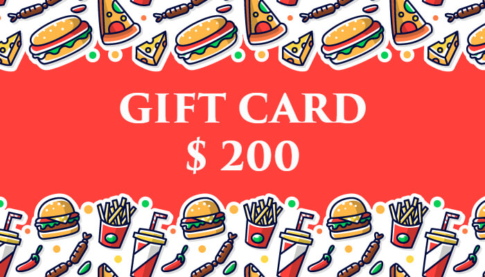 Fast Food Chains Gift Card