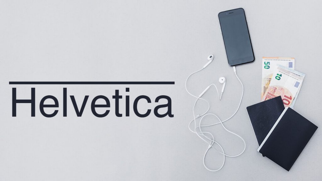 helvetica fonts for gift cards
