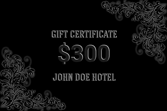 Hotel Gift Certificate