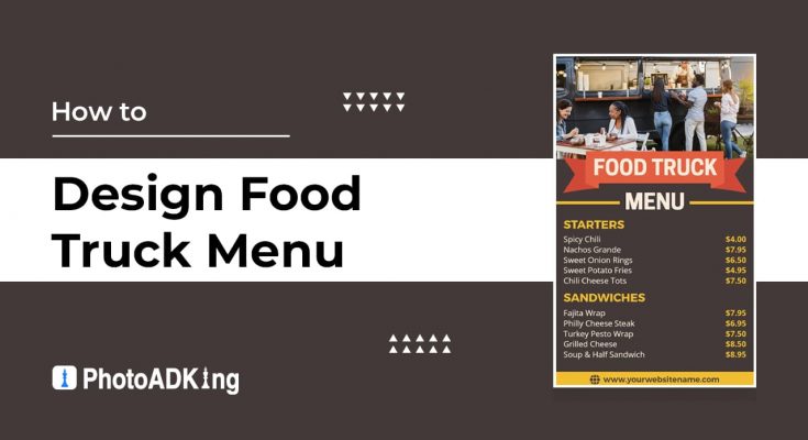 design a food truck menu