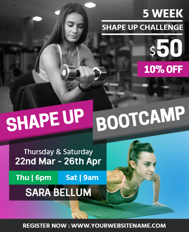 Bootcamp Fitness Flyer