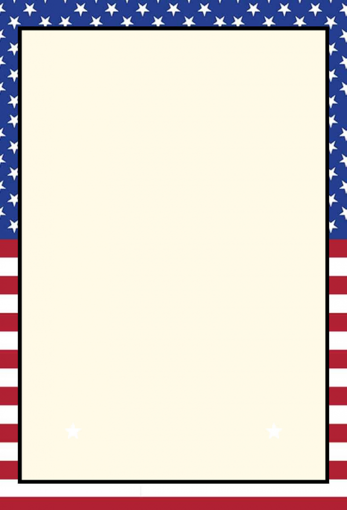America Flag theme Invitation Card Background