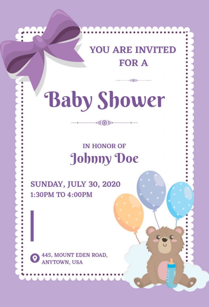 Baby Shower Invitation Examples