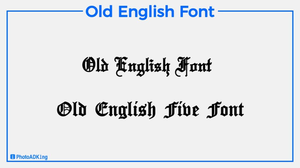 old english font style