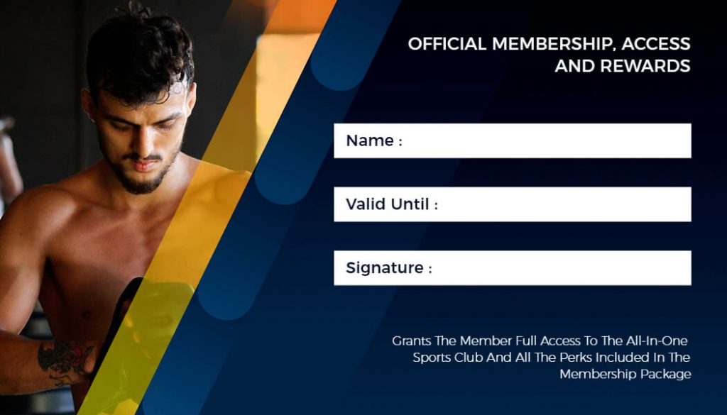 sports premium membership card