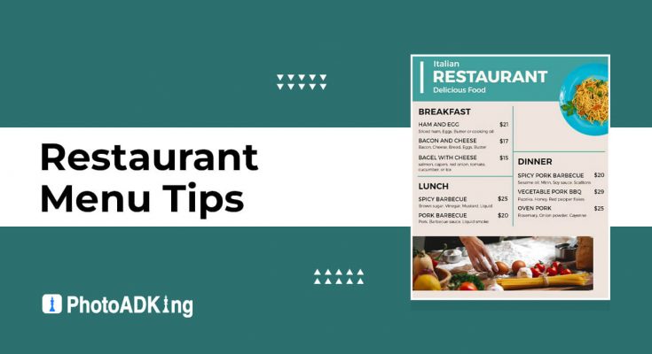 restaurant menu tips