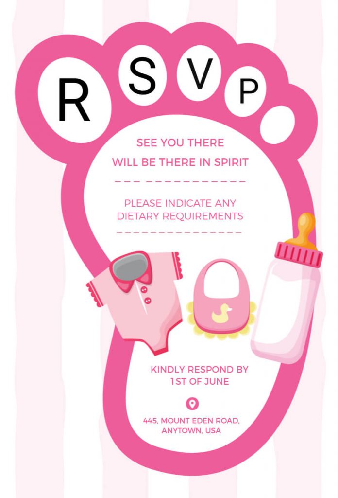 RSVP Baby Shower Invitation Ideas
