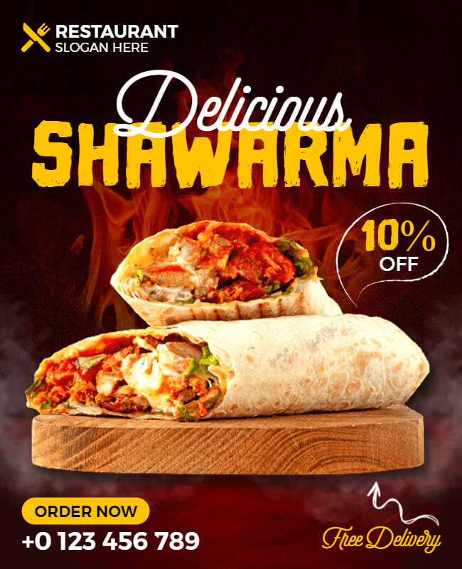 shawarma menu template