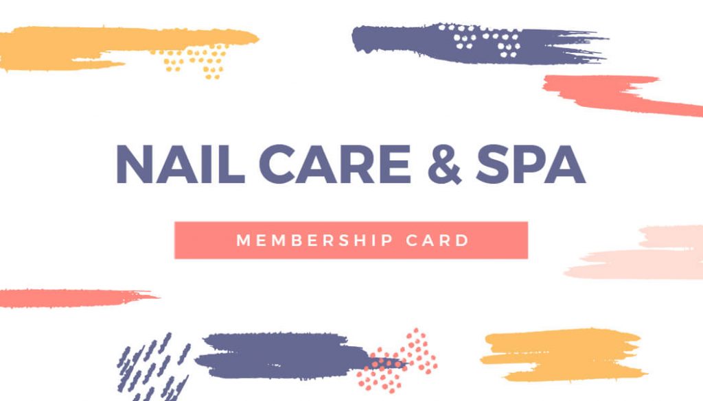 basic nail care membership card
