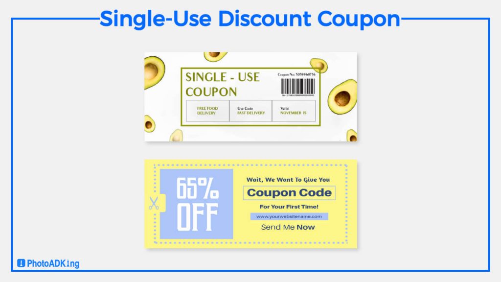 single use Discount Coupon